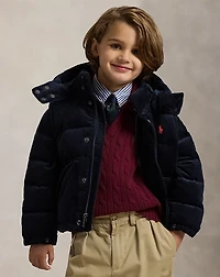 Convertible Corduroy Down Jacket