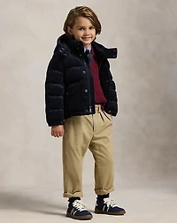Convertible Corduroy Down Jacket