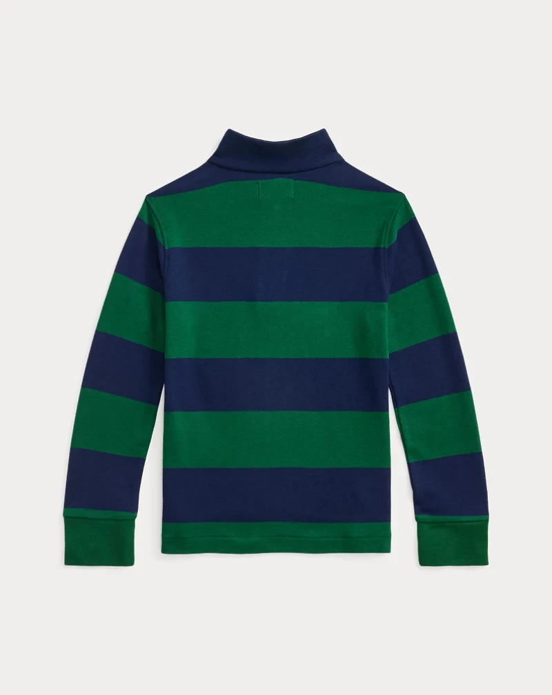 Striped Cotton Interlock Pullover