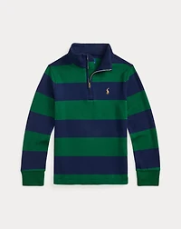 Striped Cotton Interlock Pullover