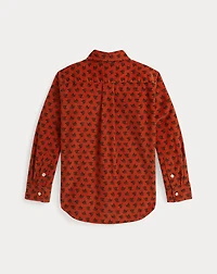 Fox-Print Cotton Corduroy Shirt