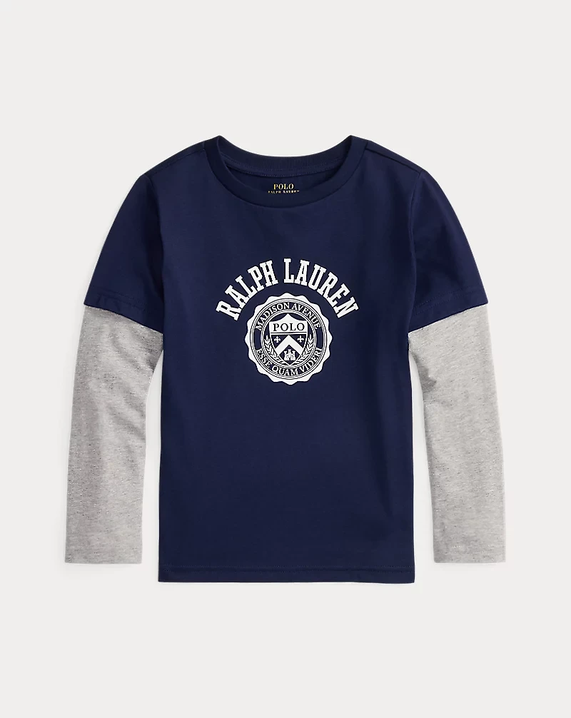 Logo Cotton Layered-Effect Tee