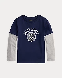 Logo Cotton Layered-Effect Tee