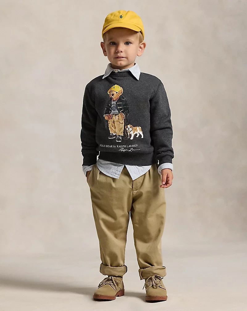 Polo Bear Heathered Fleece Sweatshirt