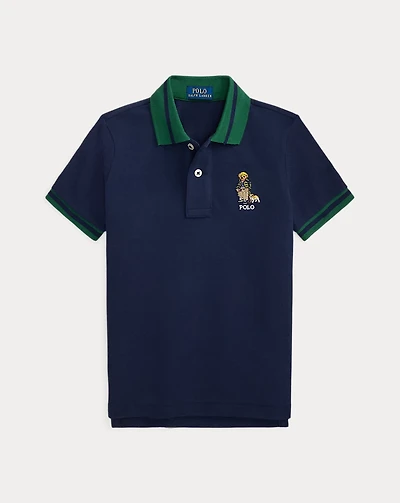 Polo Bear Cotton Mesh Shirt