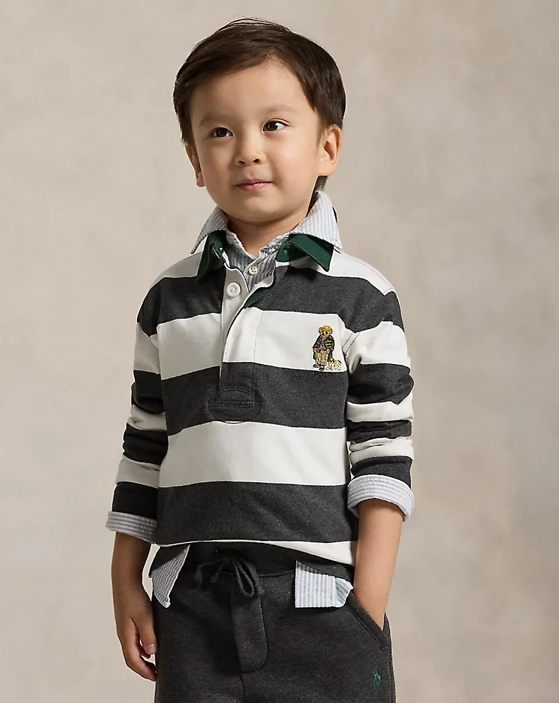Polo Bear Cotton Rugby Shirt
