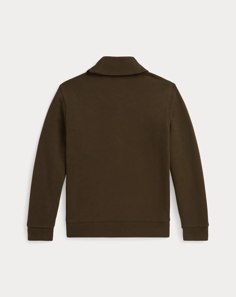 French Terry Shawl-Collar Sweatshirt