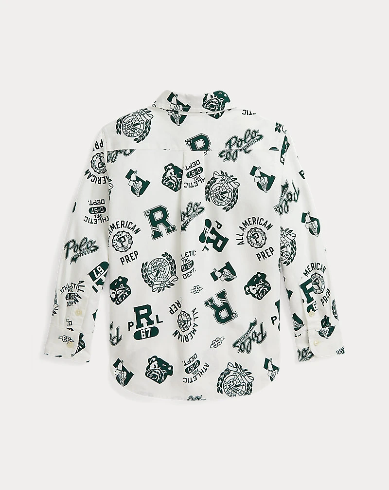 Cotton Oxford Graphic Shirt