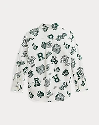 Cotton Oxford Graphic Shirt