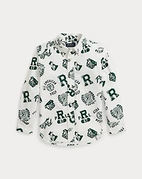 Cotton Oxford Graphic Shirt