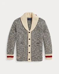 Marled Cotton Shawl Cardigan