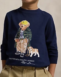Polo Bear Cotton Long-Sleeve Tee