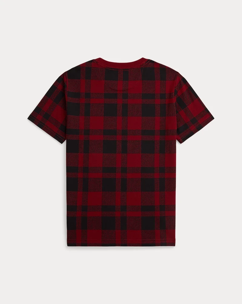 Polo Bear Plaid Cotton Tee