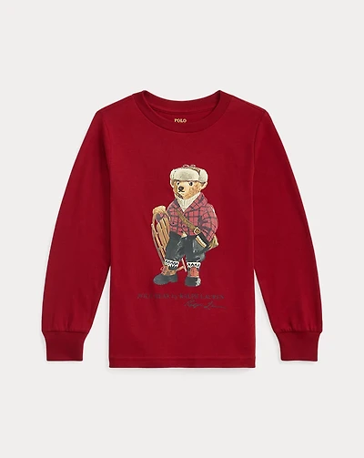 Polo Bear Cotton Long-Sleeve Tee