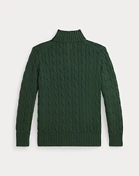 Polo Bear Cable-Knit Cotton Sweater