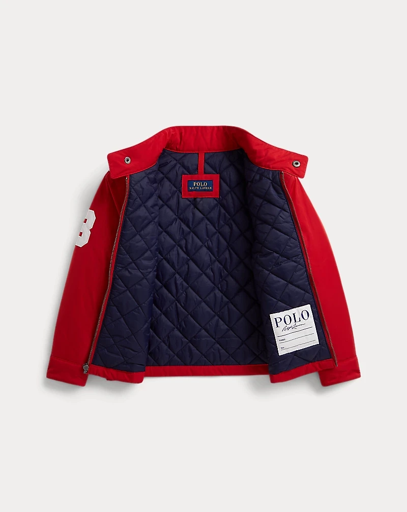 Double-Pony Mockneck Jacket