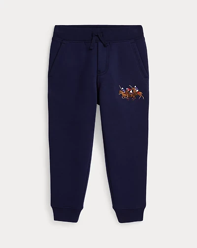 Triple-Pony Fleece Jogger Pant