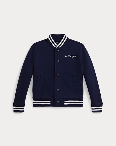 Triple-Pony Fleece Baseball Jacket