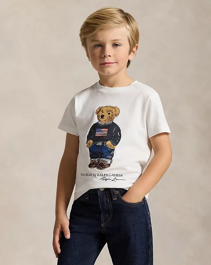 Polo Bear Cotton Jersey Tee