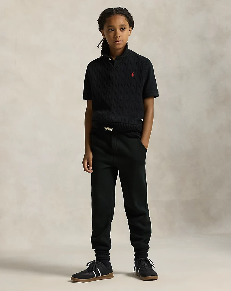Cable-Knit Cotton Sweater Vest