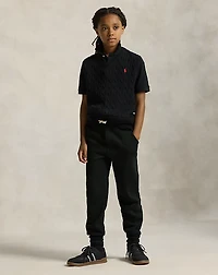 Cable-Knit Cotton Sweater Vest