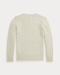 Cable-Knit Cotton Sweater