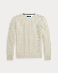 Cable-Knit Cotton Sweater