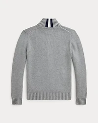 Cotton Full-Zip Sweater