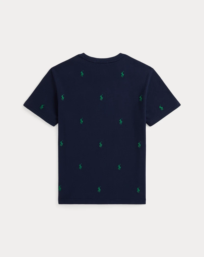 Polo Pony Cotton Mesh Tee