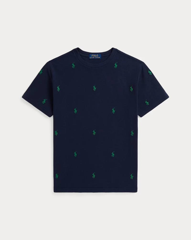 Polo Pony Cotton Mesh Tee