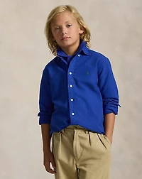 Garment-Dyed Cotton Oxford Shirt