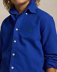 Garment-Dyed Cotton Oxford Shirt
