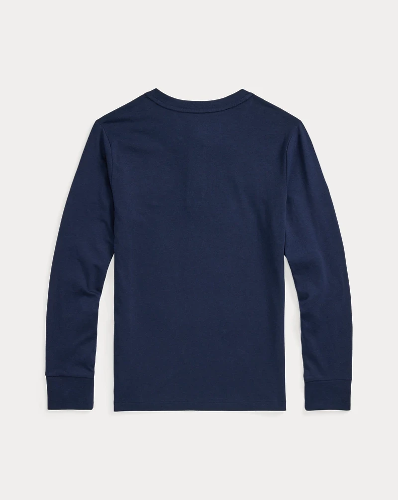 Cotton Jersey Henley Shirt