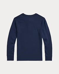 Cotton Jersey Henley Shirt