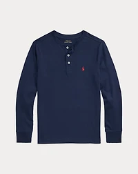 Cotton Jersey Henley Shirt
