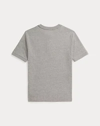 Cotton Jersey Short-Sleeve Henley Shirt