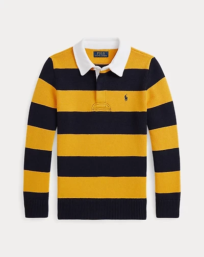 Striped Cotton Rugby Sweater