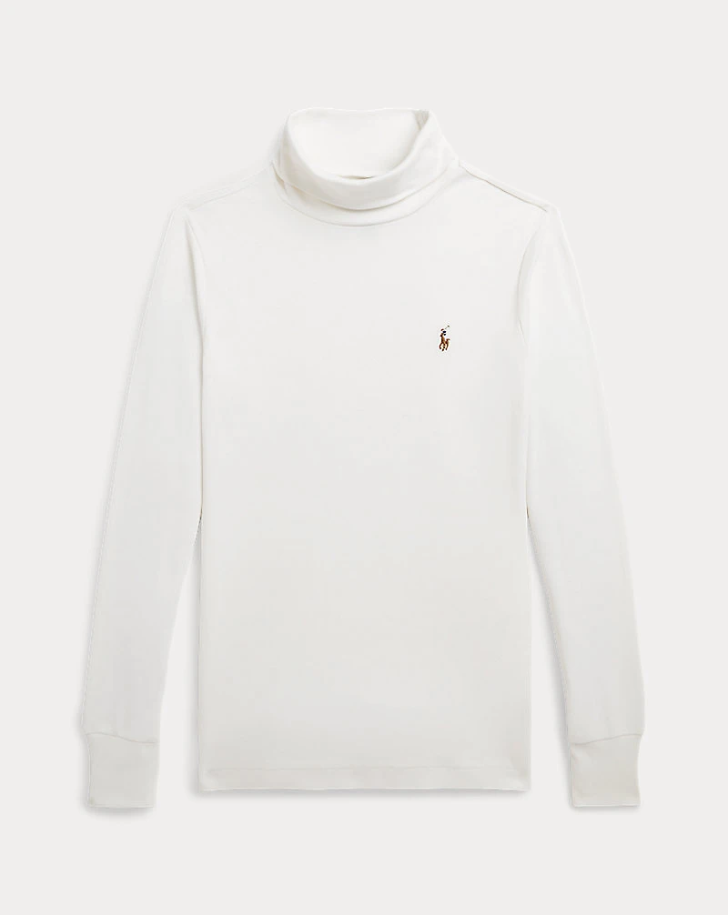 Cotton Interlock Turtleneck