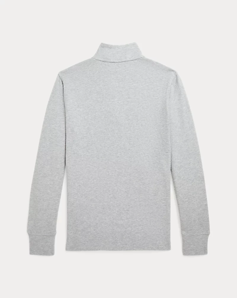 Cotton Interlock Quarter-Zip Pullover