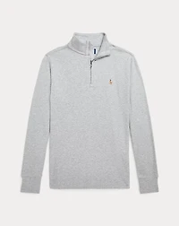 Cotton Interlock Quarter-Zip Pullover