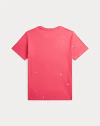 Big Pony Paint-Splatter-Print Cotton Tee
