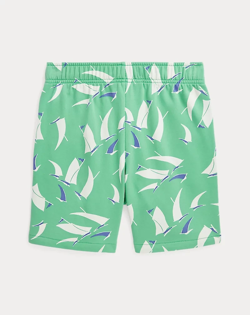 Sailboat-Print French Terry Short