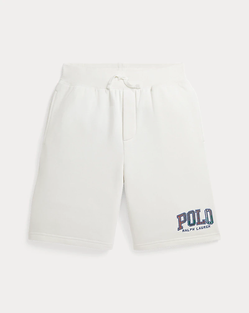 Madras-Logo Fleece Short