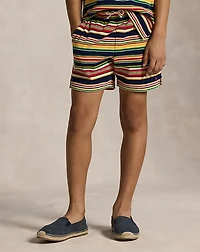 Striped Cotton Terry Short