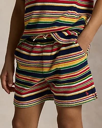 Striped Cotton Terry Short