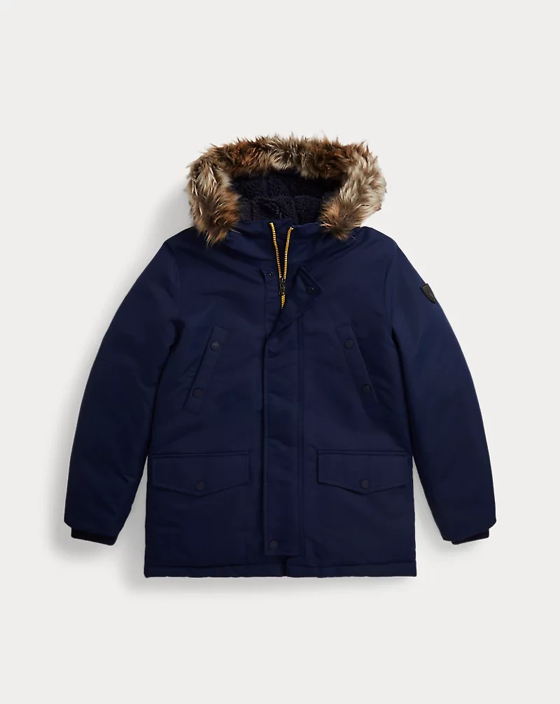Faux-Fur-Trim Down Parka