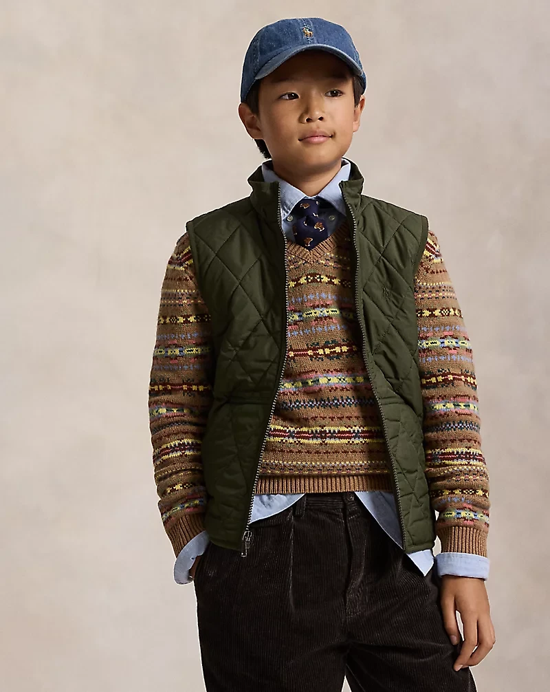 Fleece-Lined Quilted Vest