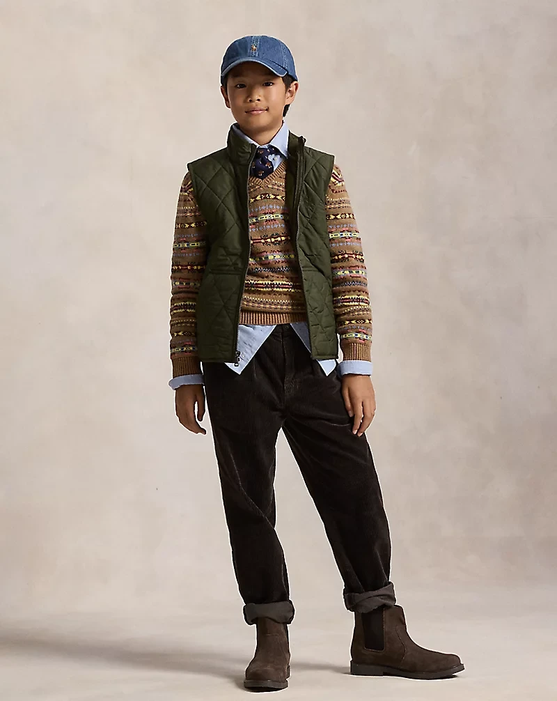 Fleece-Lined Quilted Vest