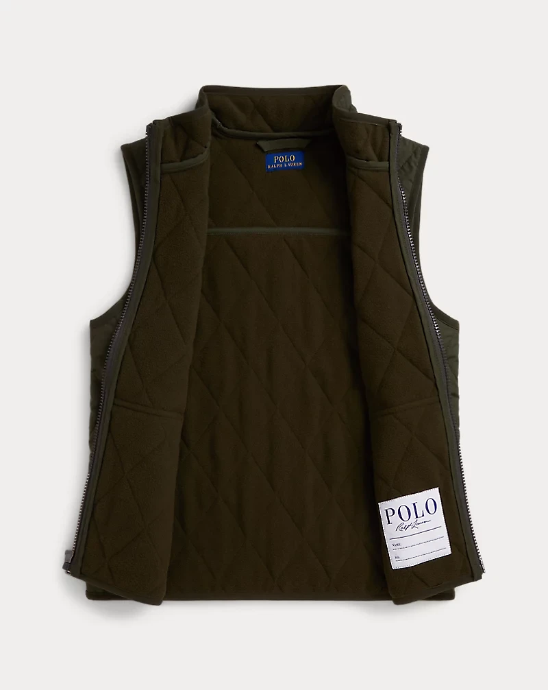 Fleece-Lined Quilted Vest