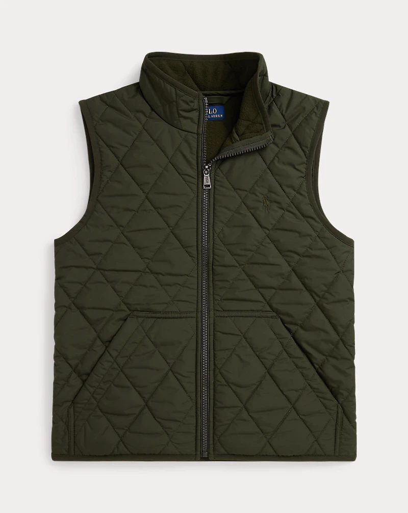 Fleece-Lined Quilted Vest